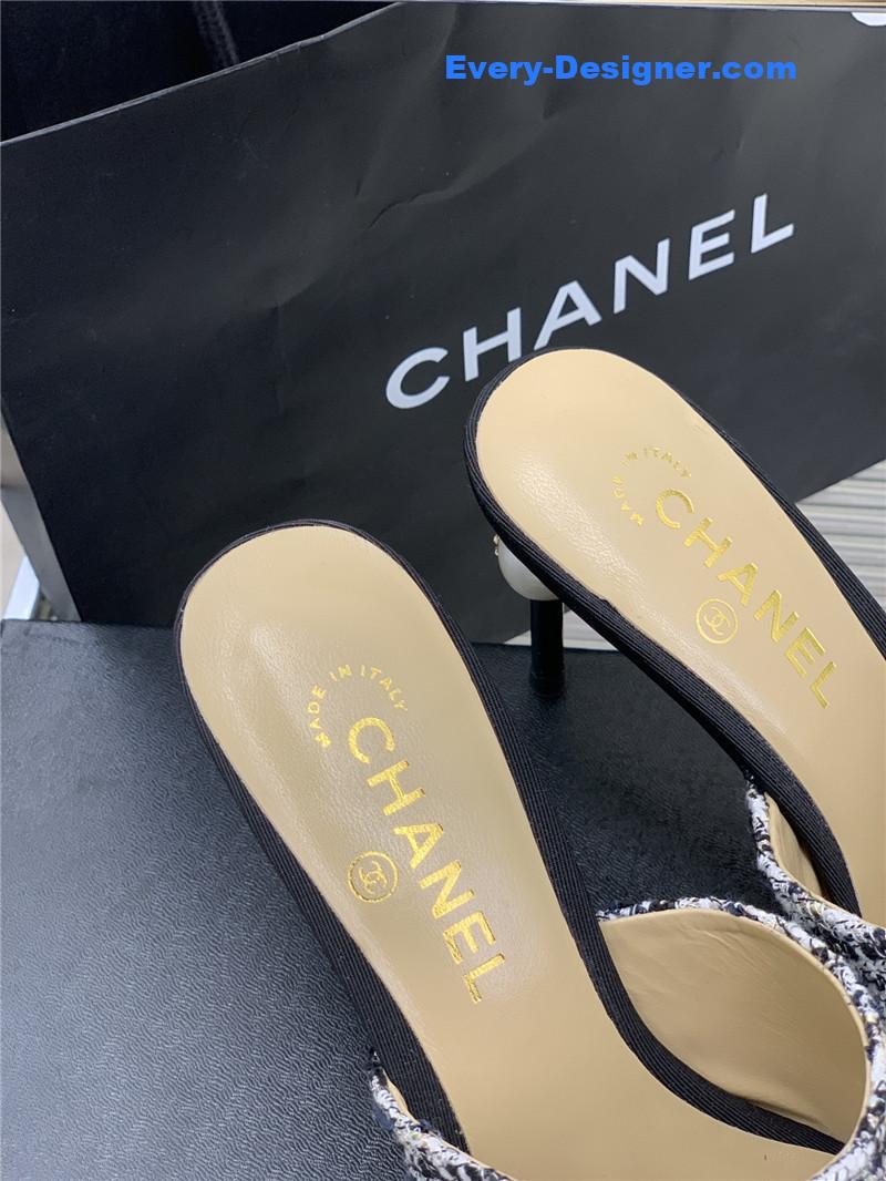 CC pointed toe stiletto mules