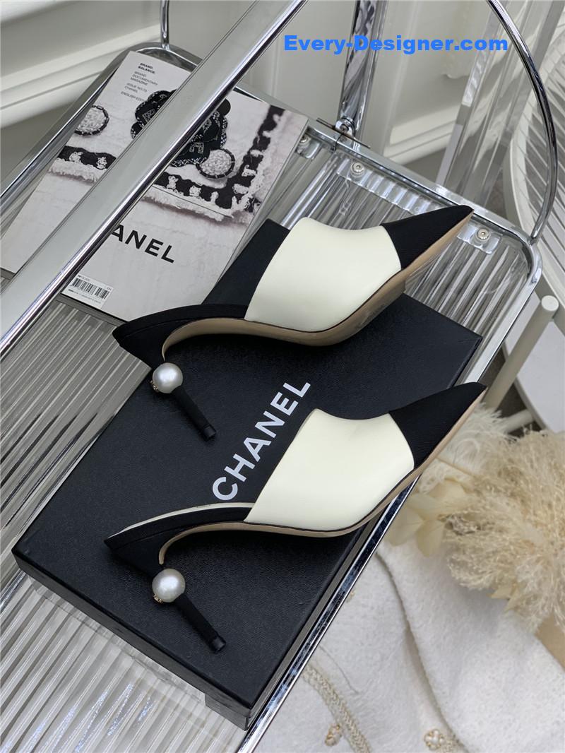 CC pointed toe stiletto mules