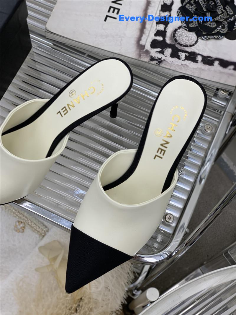 CC pointed toe stiletto mules