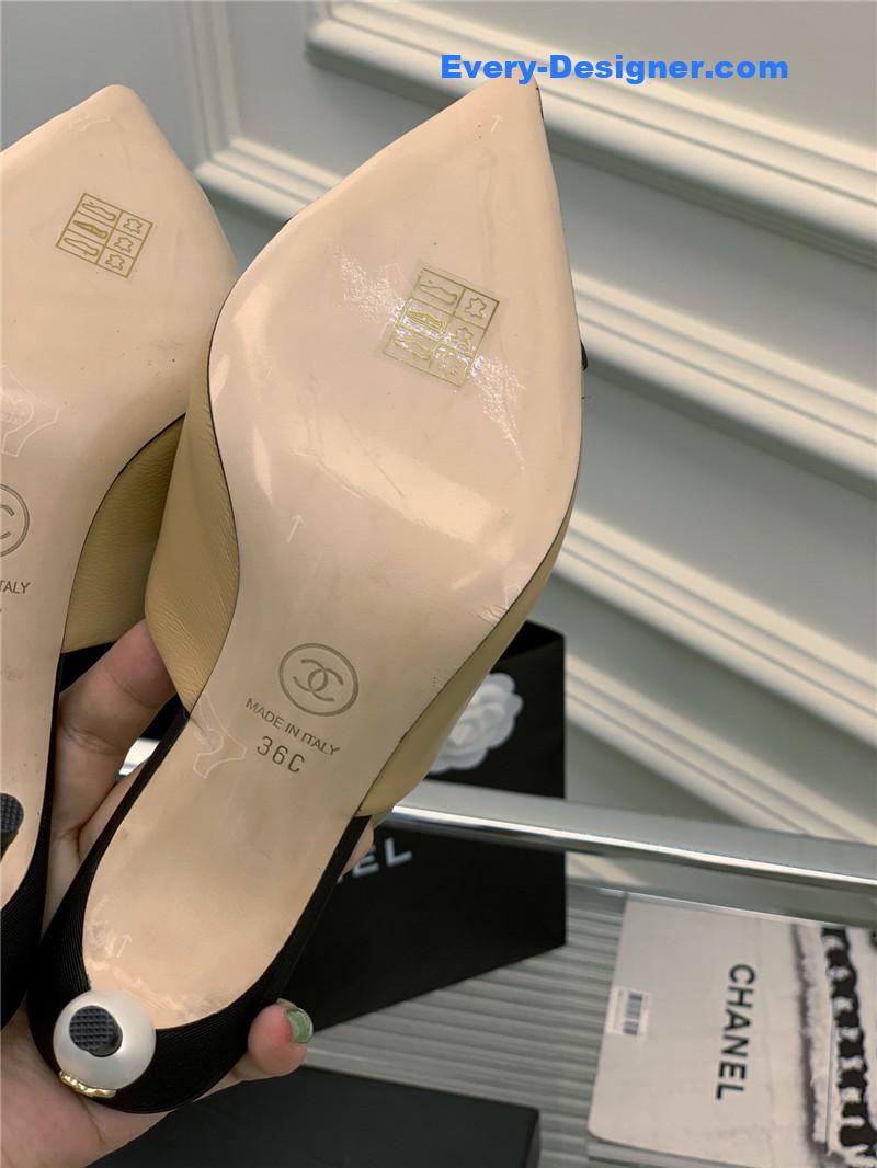 CC pointed toe stiletto mules