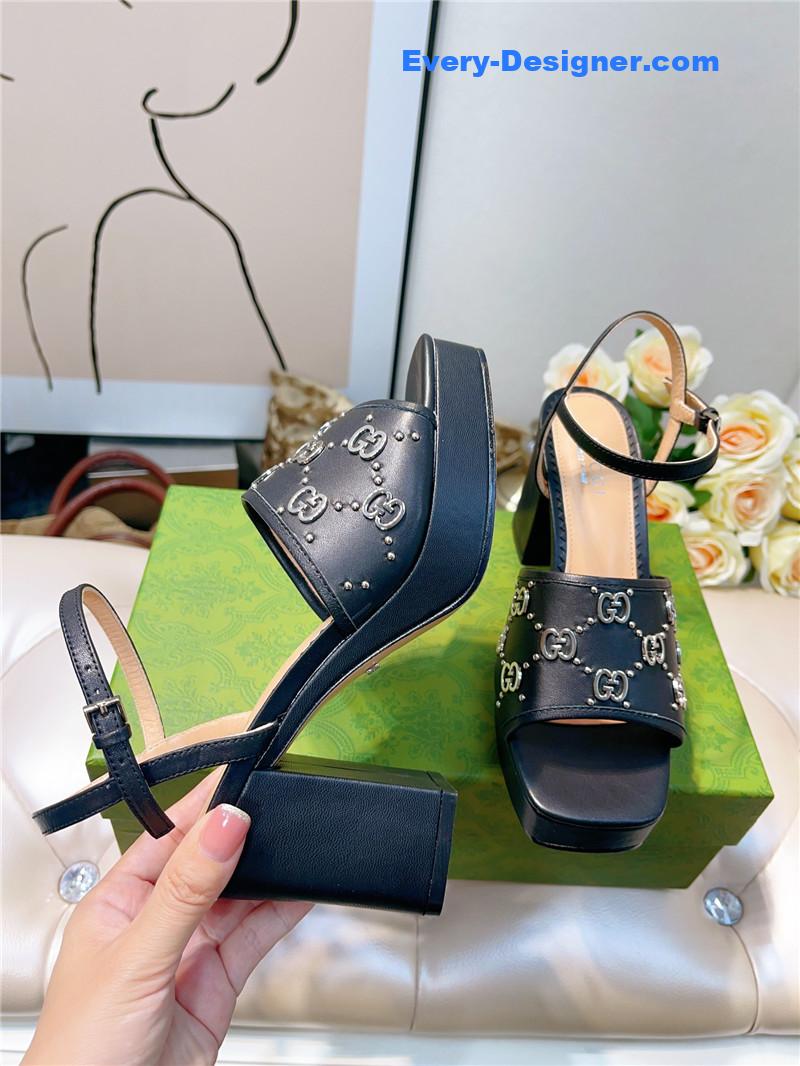 Gvc*1 gg buckle platform high heels