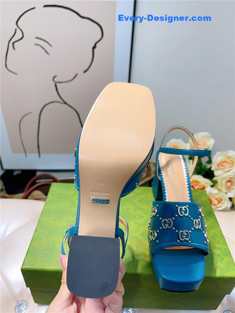 Gvc*1 gg buckle platform high heels