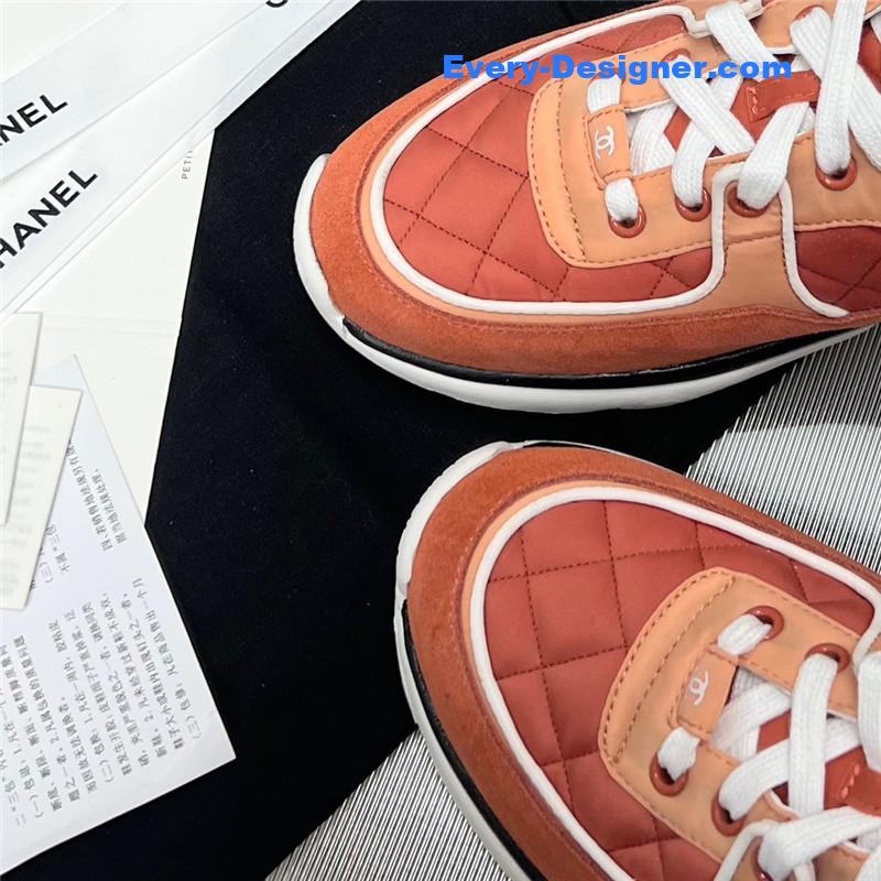 Ch**el patchwork casual sneakers