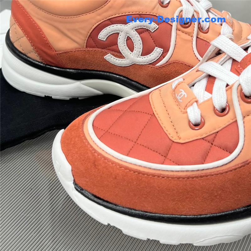 Ch**el patchwork casual sneakers