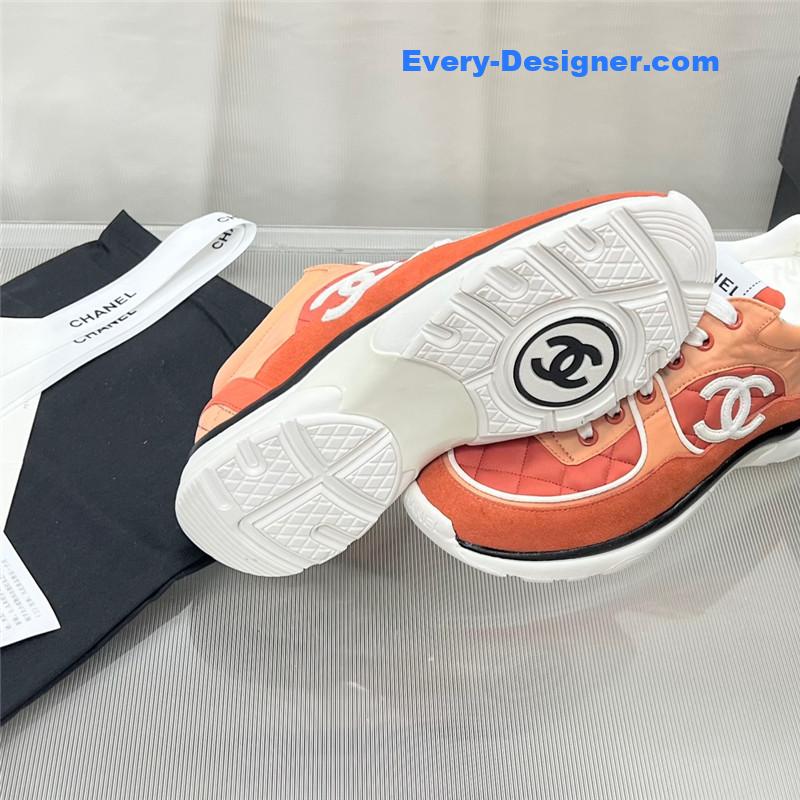 Ch**el patchwork casual sneakers