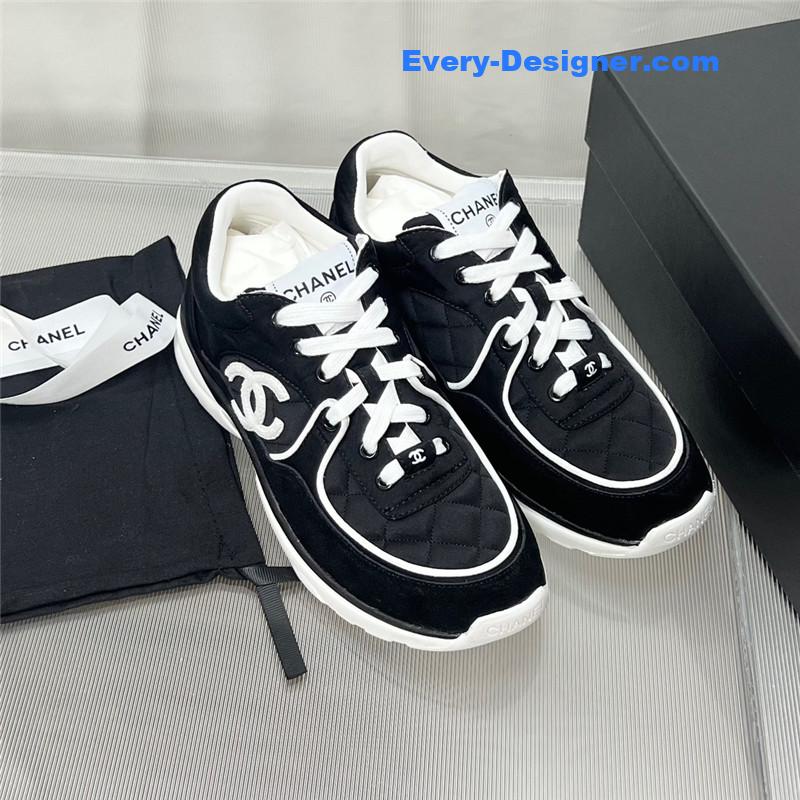 Chanel patchwork casual sneakers