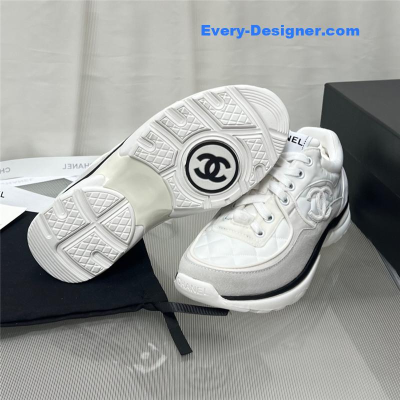 Ch**el patchwork casual sneakers