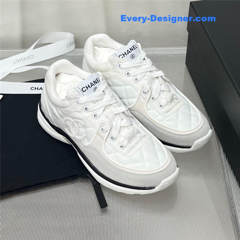 Chanel patchwork casual sneakers