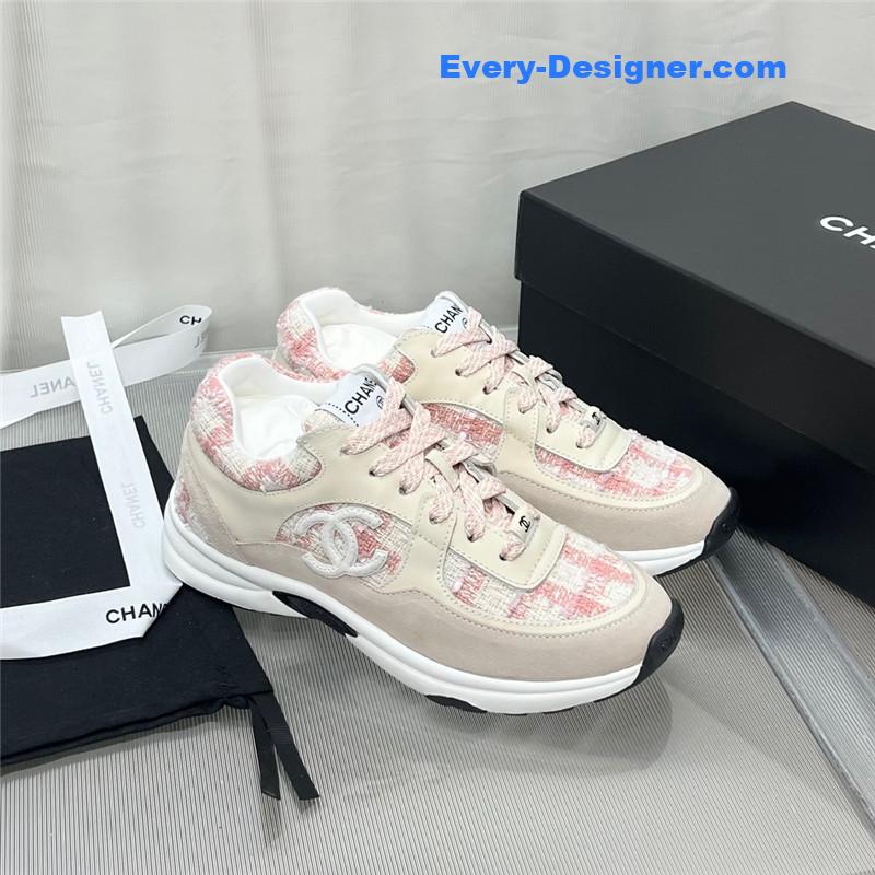 Chanel patchwork casual sneakers