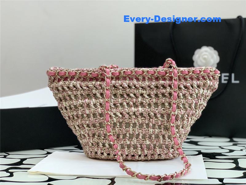 Ch**el straw bag