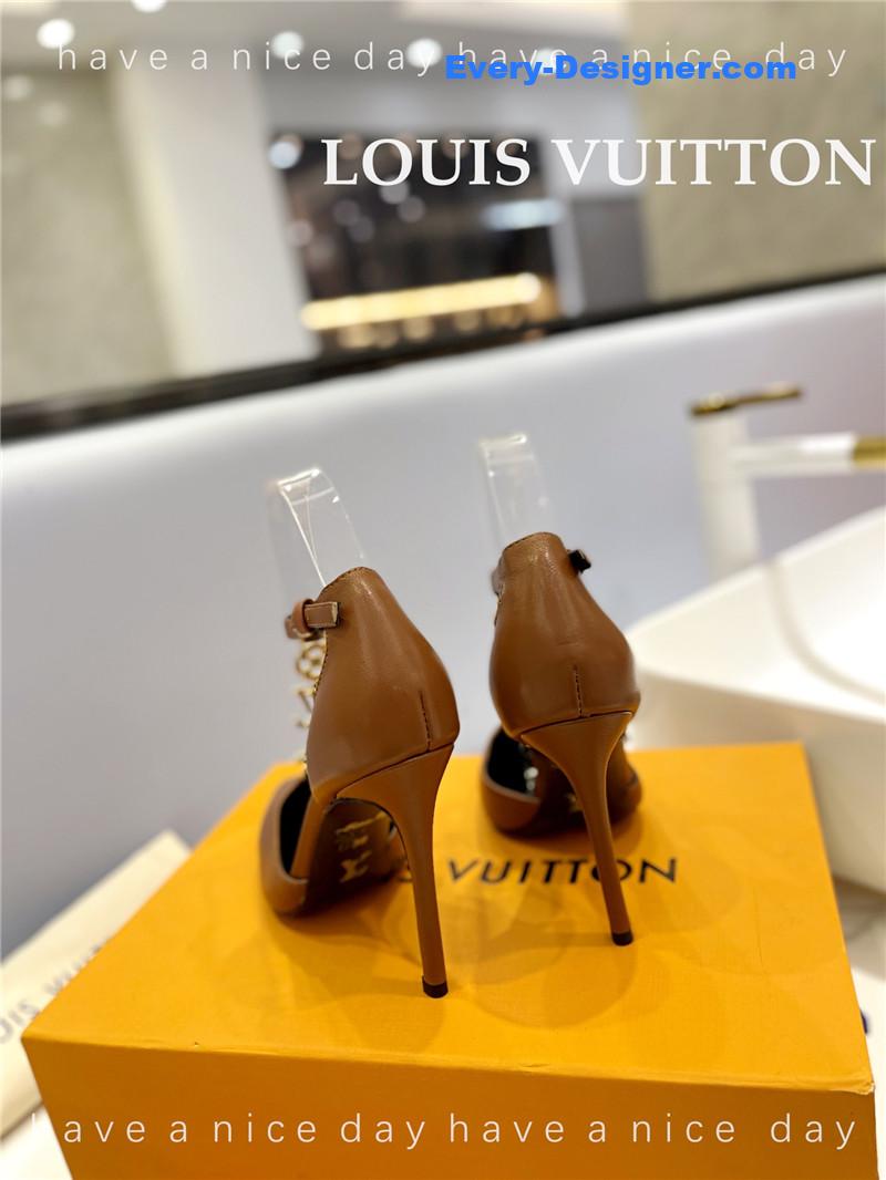 l0vis Vvtt0n lv fashion bazaar metal chain high heels
