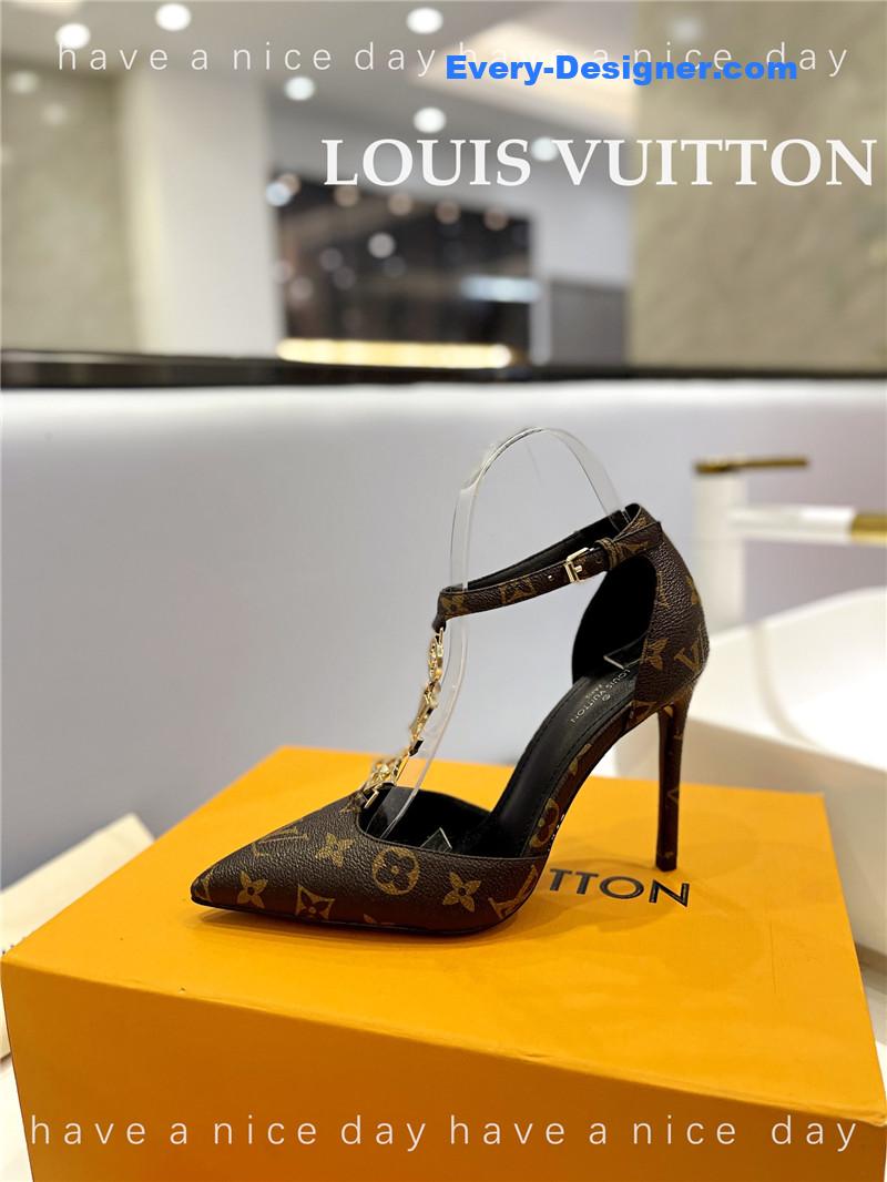l0vis Vvtt0n lv fashion bazaar metal chain high heels