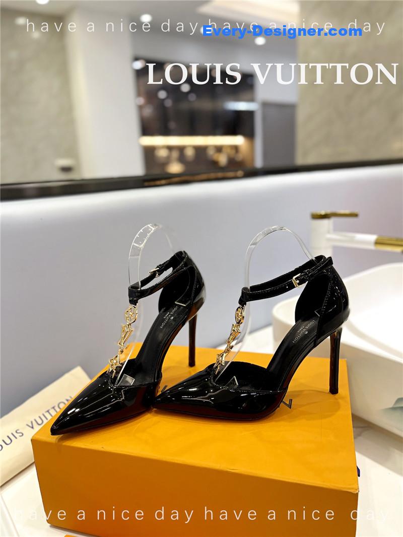 l0vis Vvtt0n lv fashion bazaar metal chain high heels