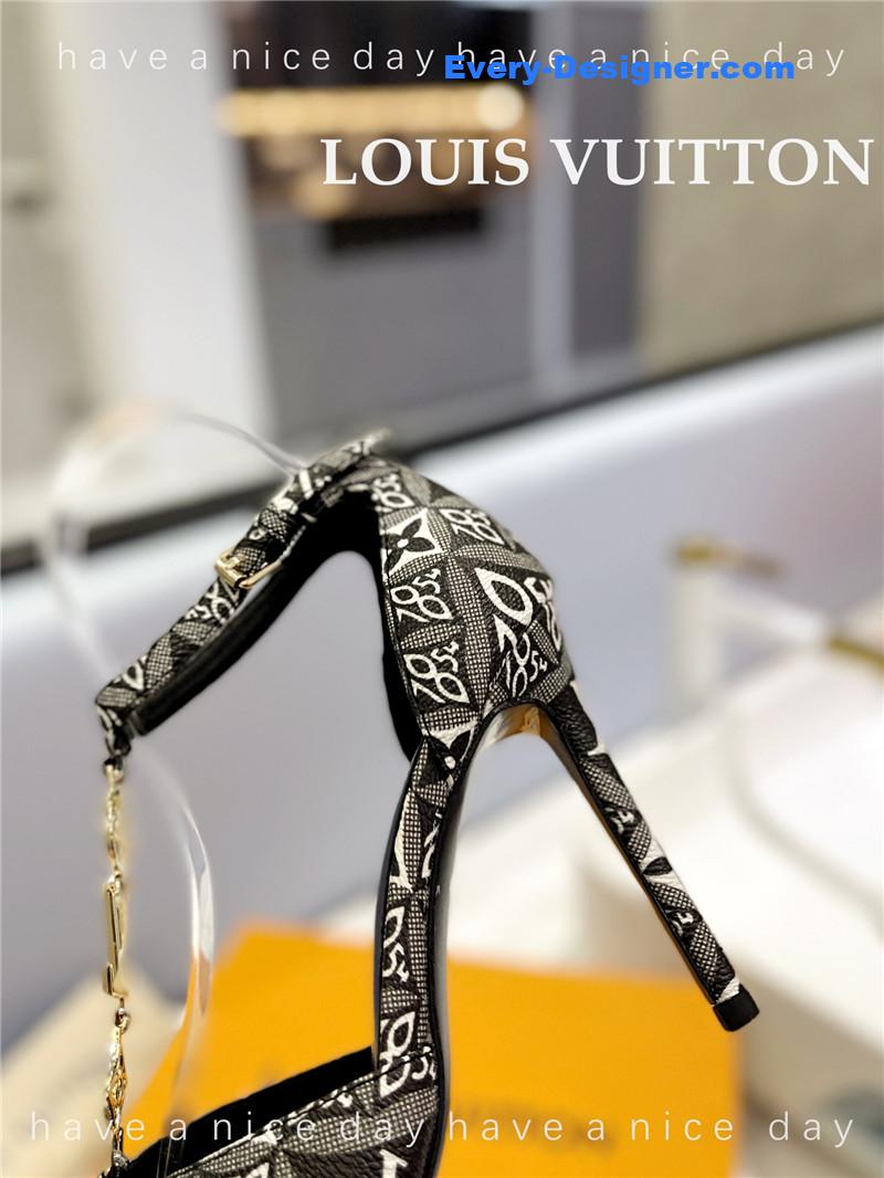 l0vis Vvtt0n lv fashion bazaar metal chain high heels