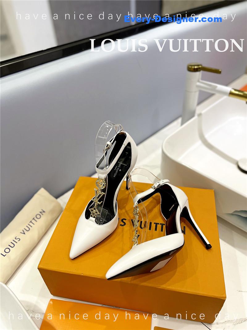 l0vis Vvtt0n lv fashion bazaar metal chain high heels