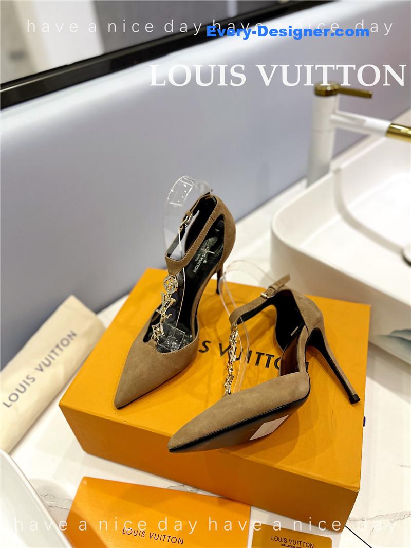 l0vis Vvtt0n lv fashion bazaar metal chain high heels