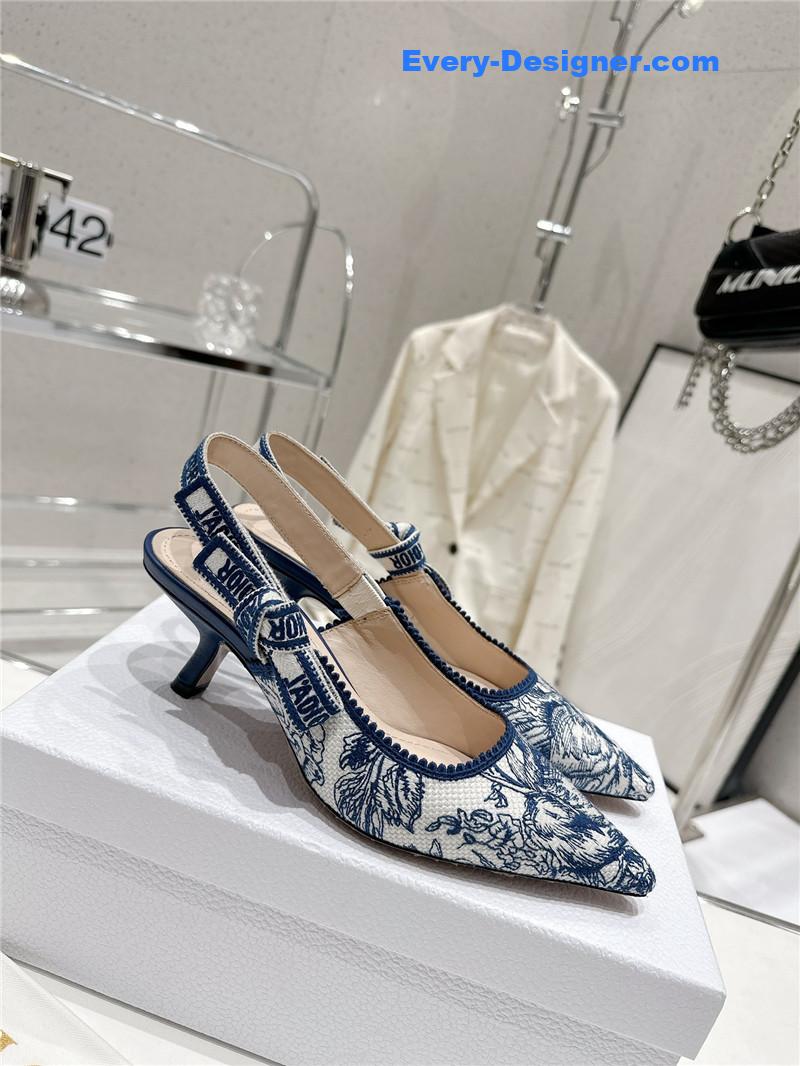 dior kitten heel high heels