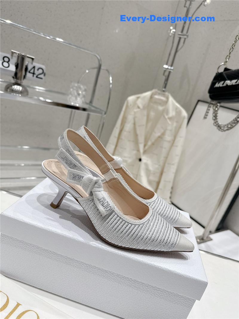 dior kitten heel high heels