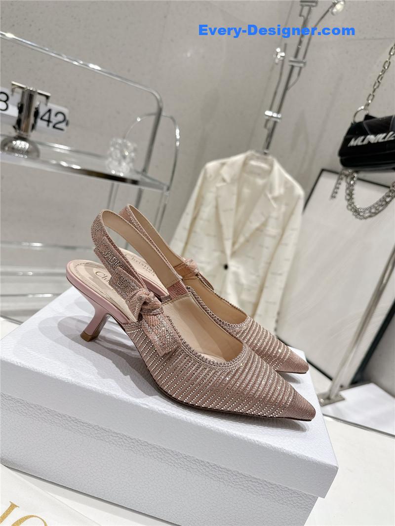dior kitten heel high heels