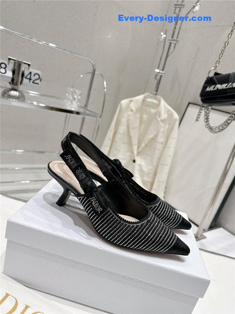 dior kitten heel high heels
