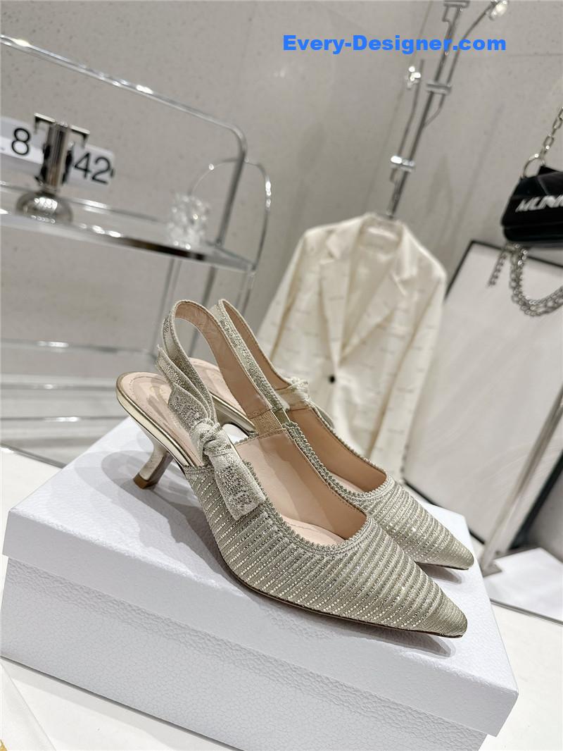 dior kitten heel high heels