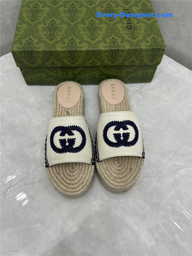 Gucci espadrille slippers