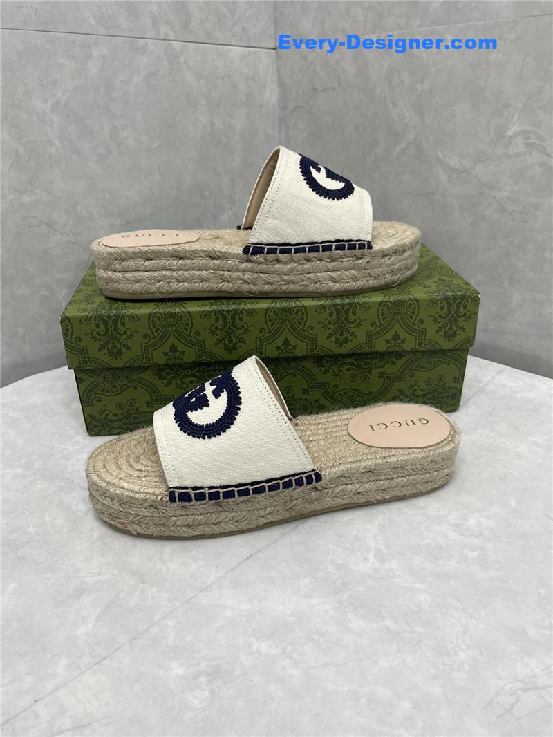 Gucci espadrille slippers