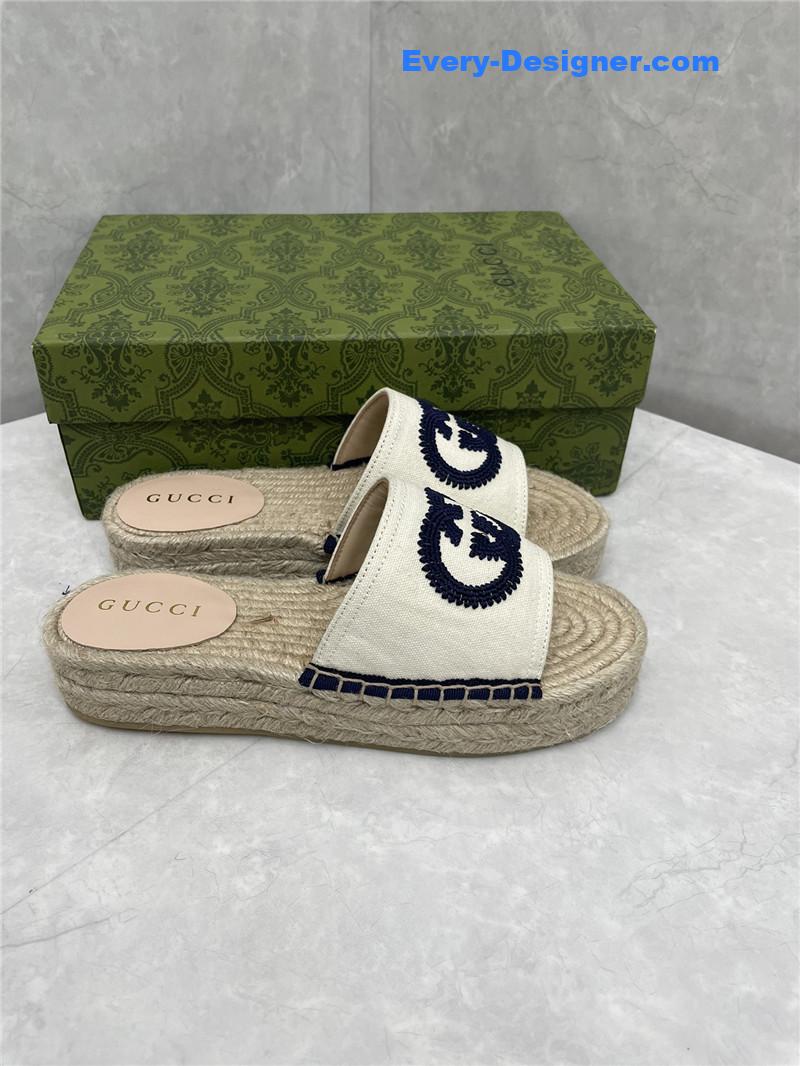 Gucci espadrille slippers