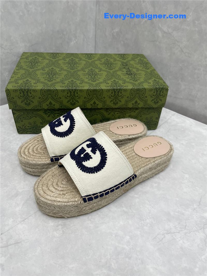 Gucci espadrille slippers
