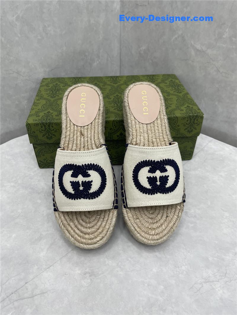 Gucci espadrille slippers