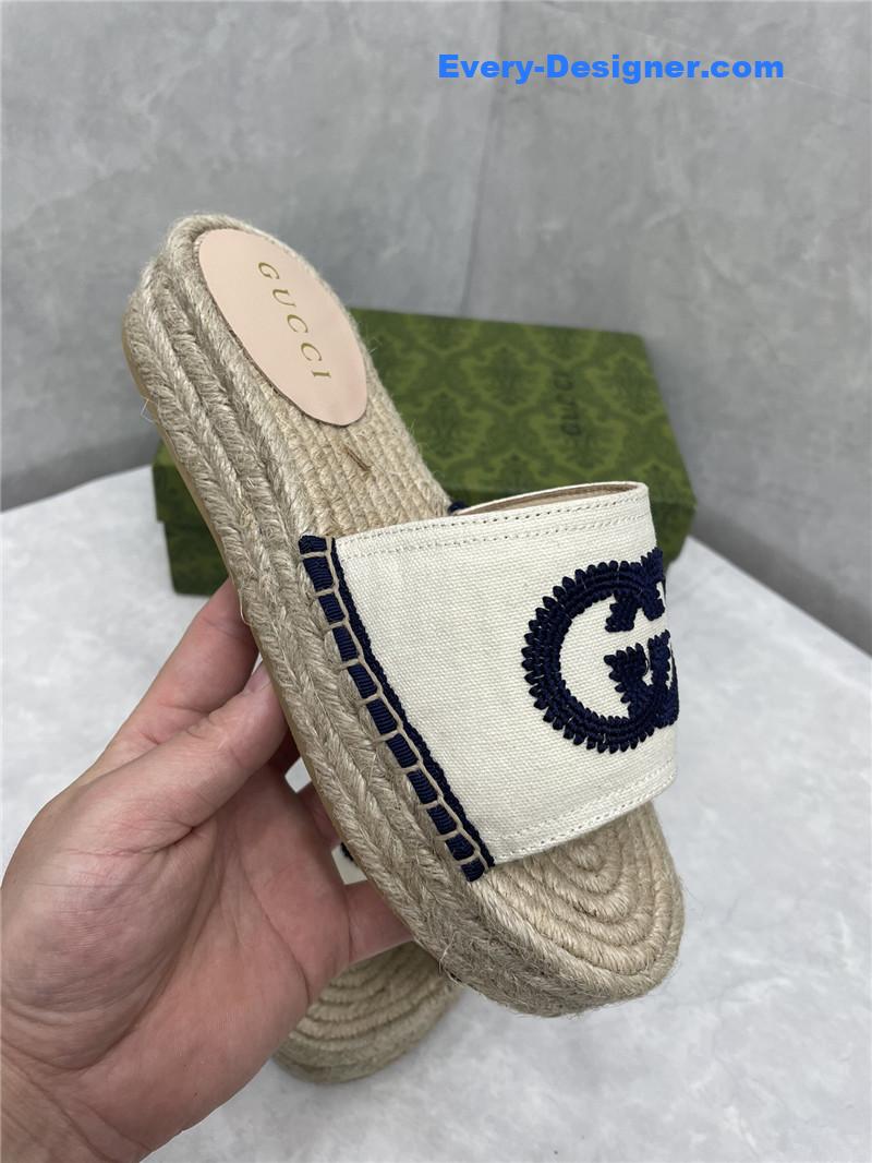 Gucci espadrille slippers