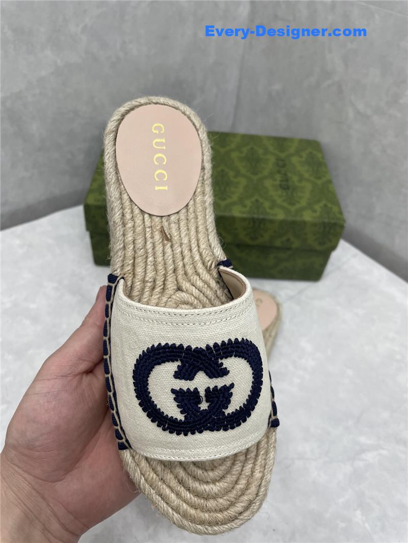 Gucci espadrille slippers