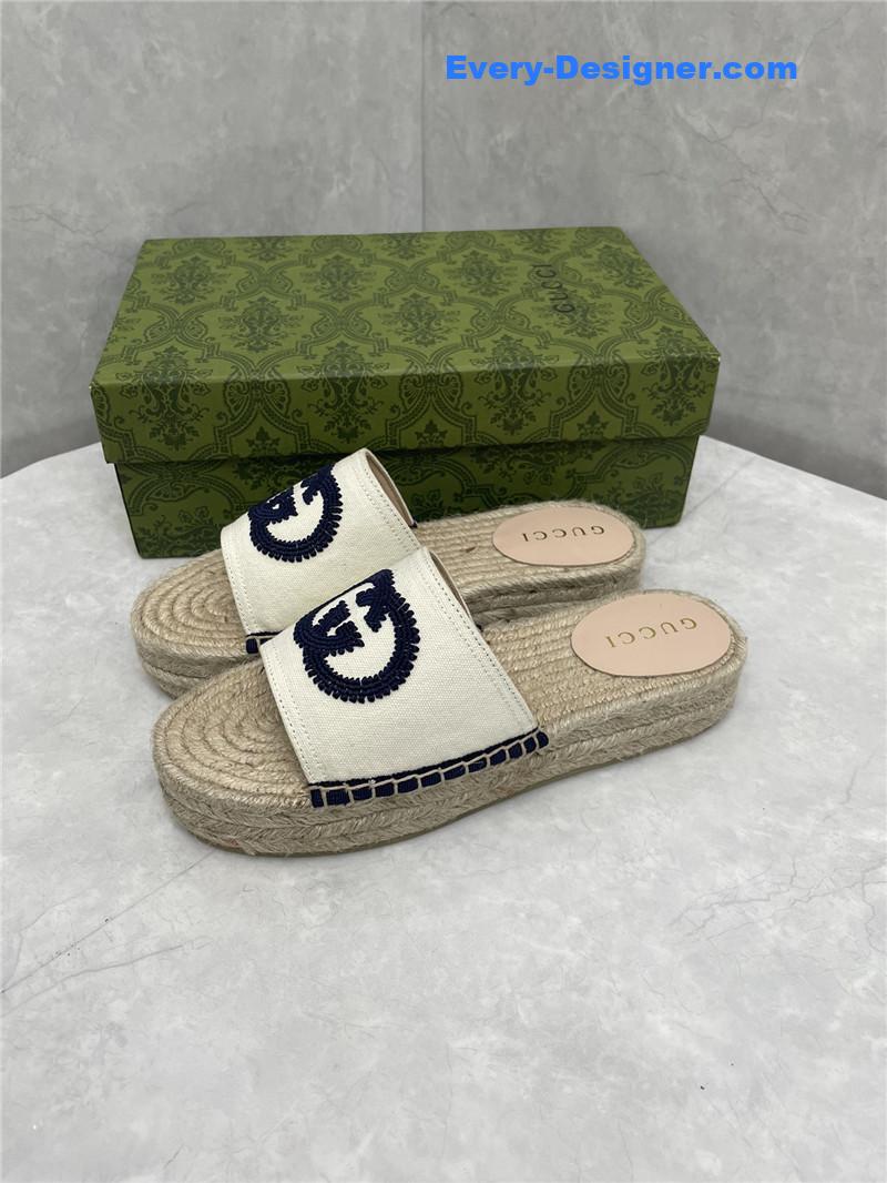 Gucci espadrille slippers