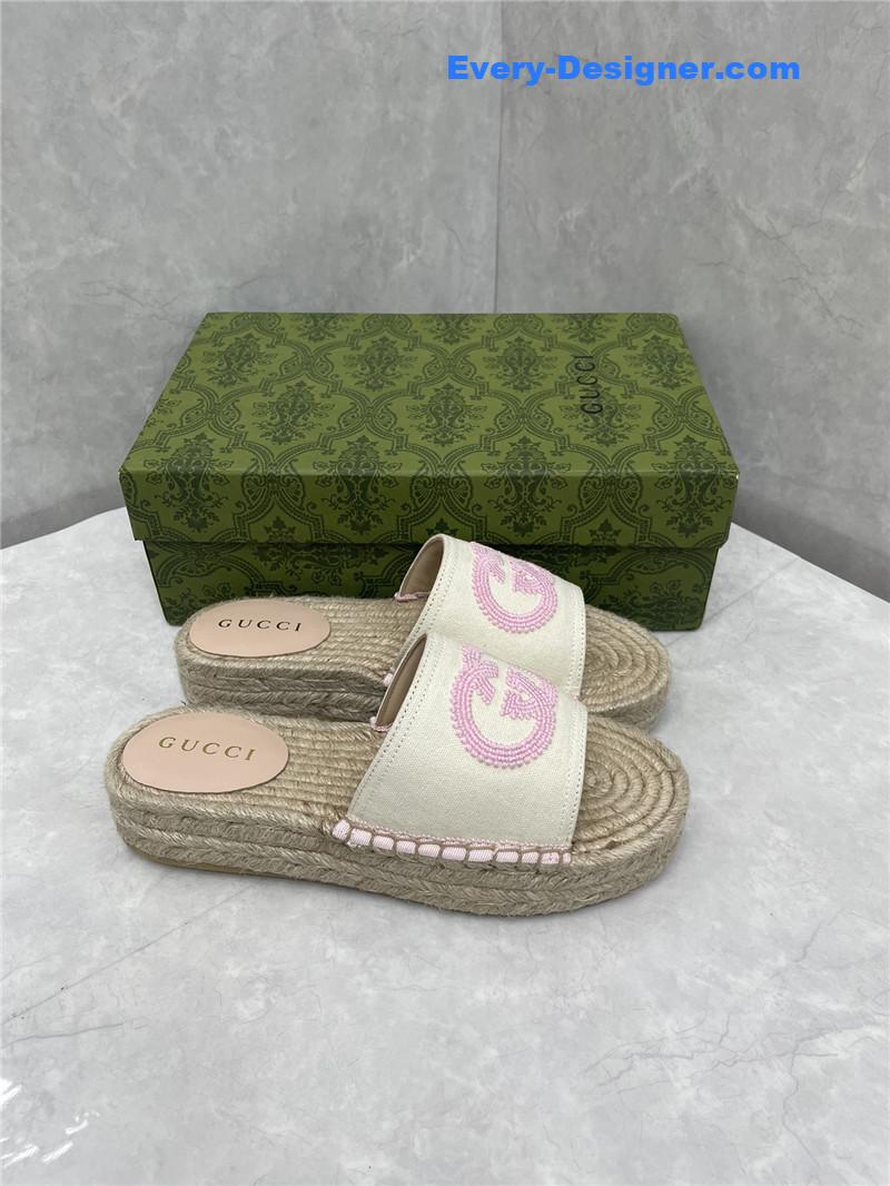 Gucci espadrille slippers