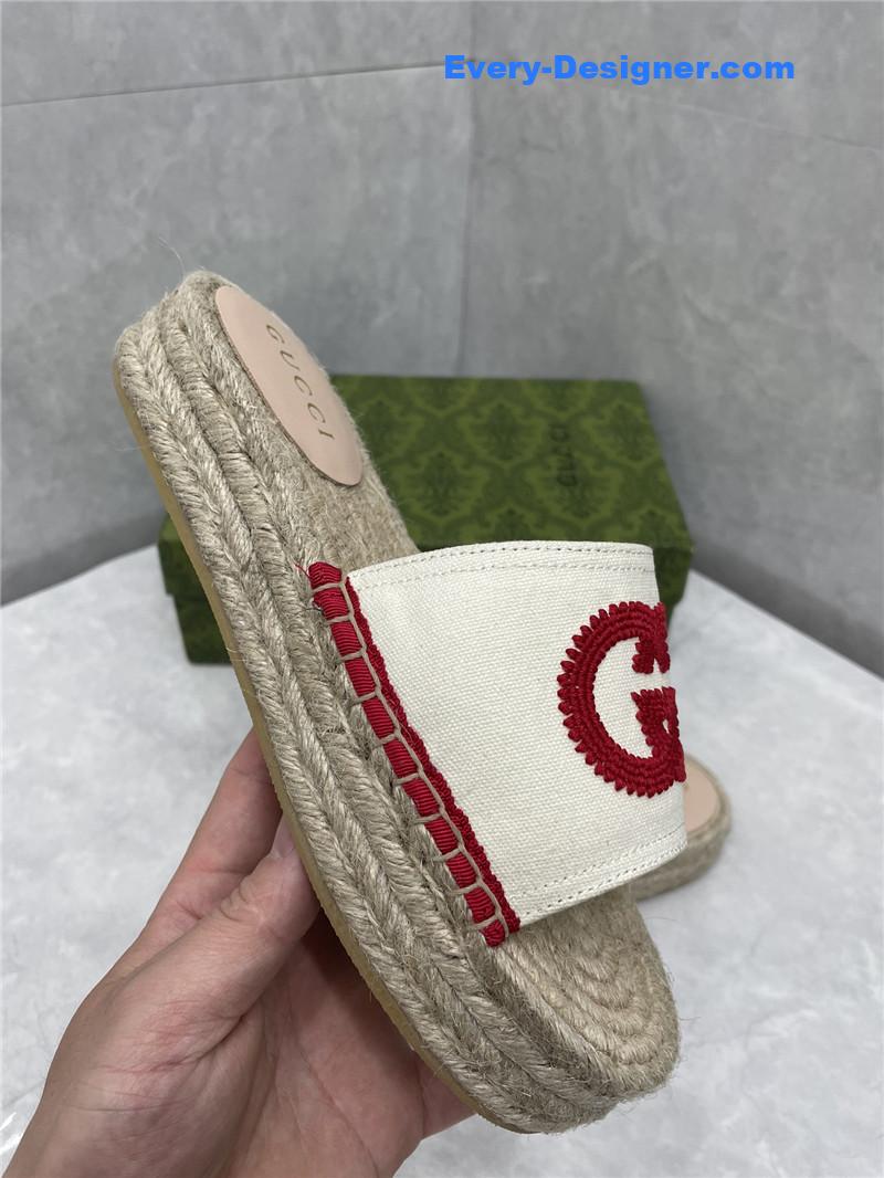 Gucci espadrille slippers