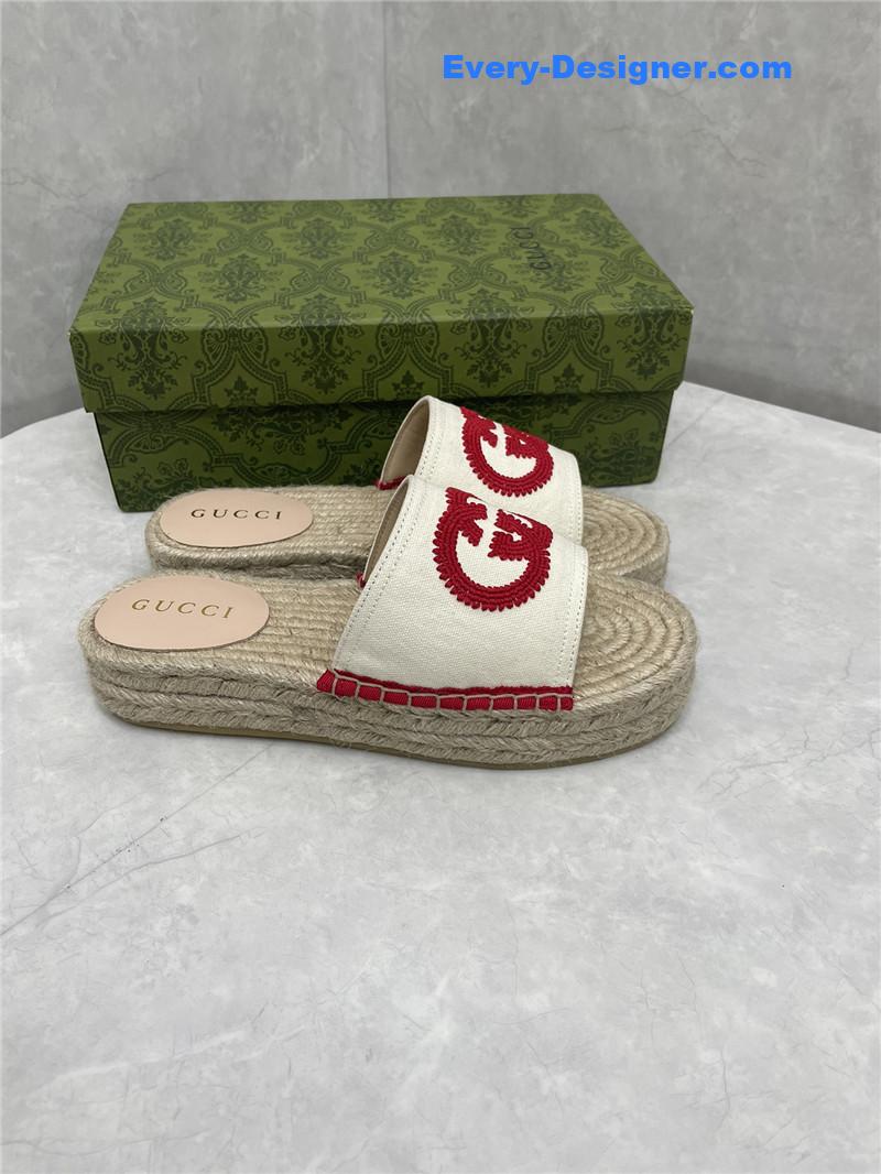 Gucci espadrille slippers