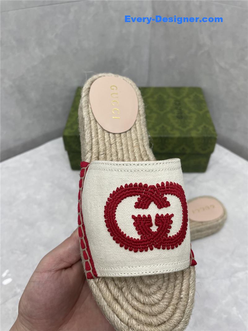 Gucci espadrille slippers