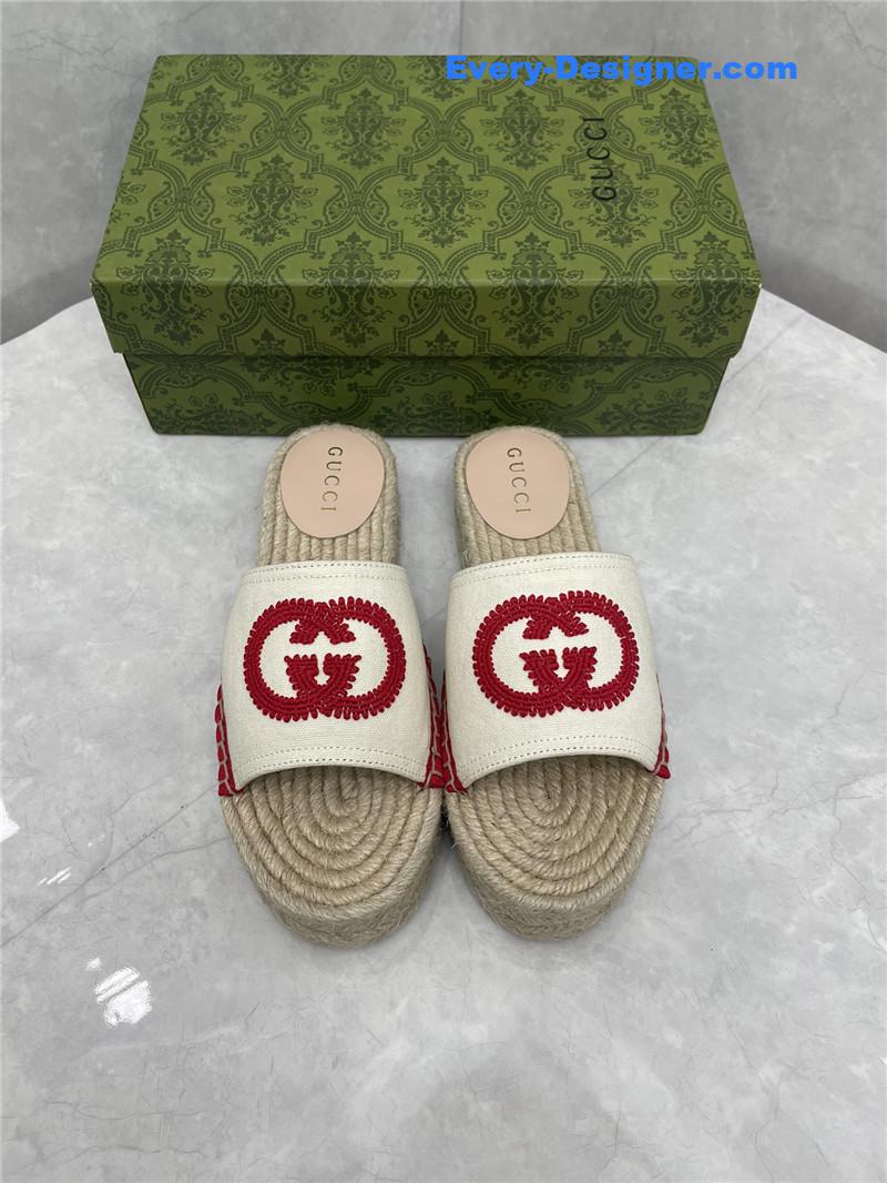 Gucci espadrille slippers