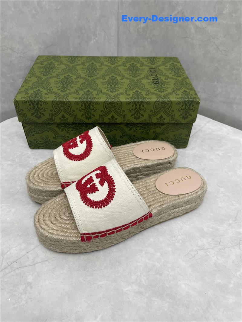 Gucci espadrille slippers