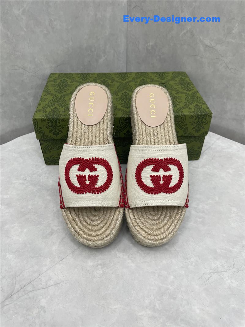 Gucci espadrille slippers