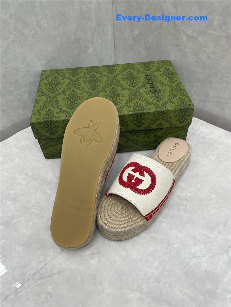 Gucci espadrille slippers