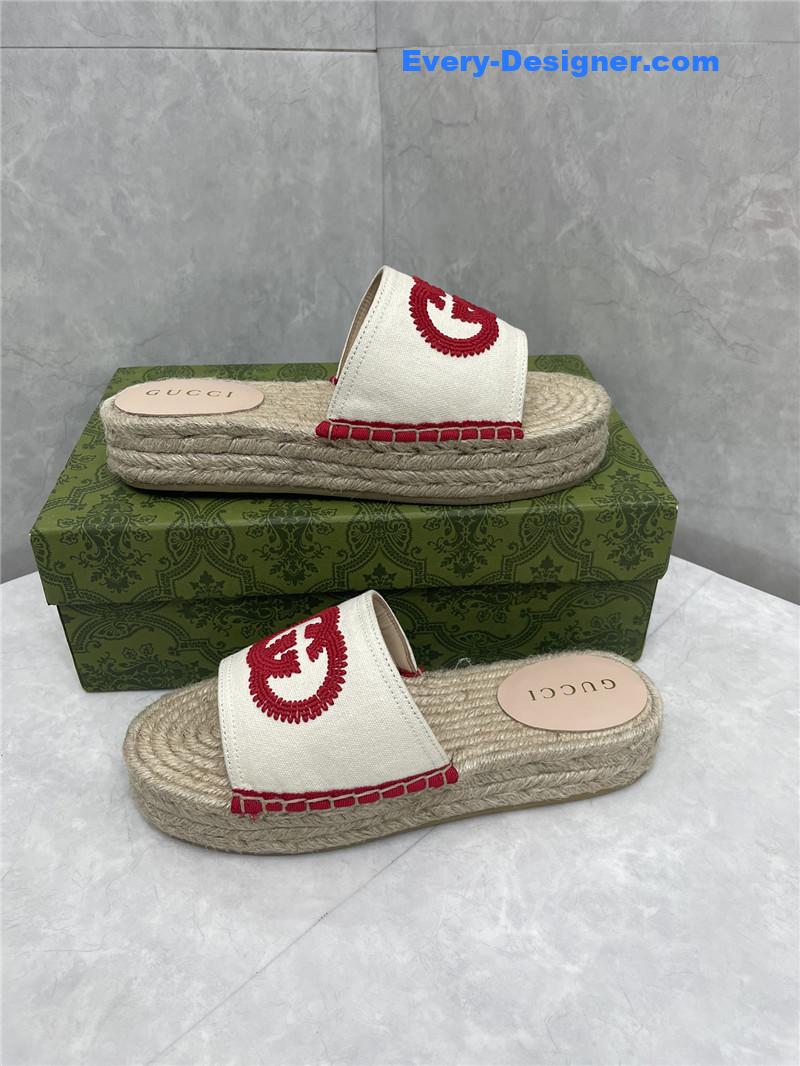 Gucci espadrille slippers