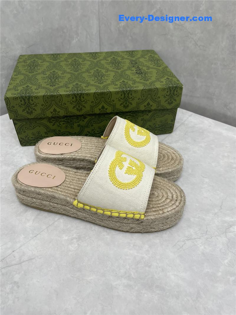 Gucci espadrille slippers