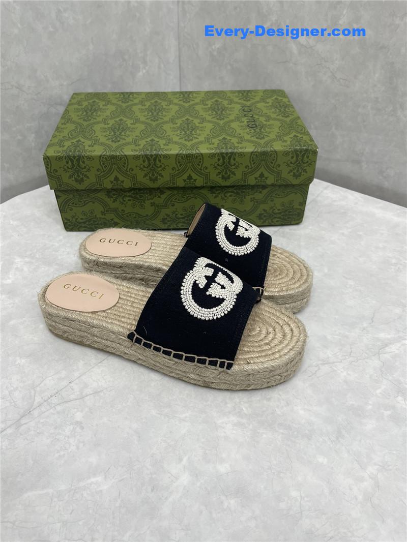 Gucci espadrille slippers