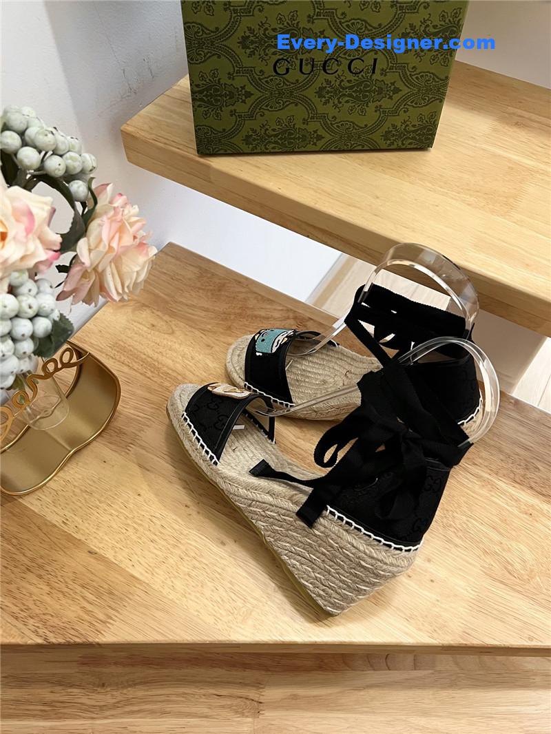 Gvc*1 espadrille wedge platform shoes