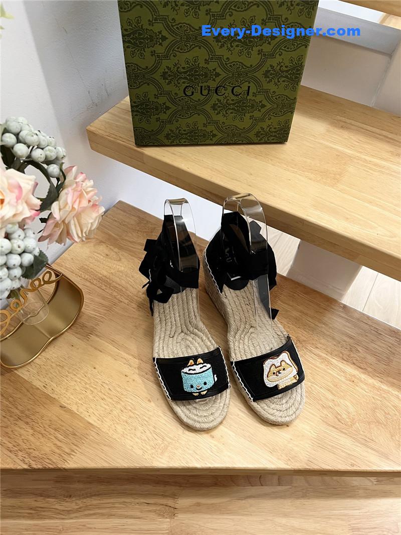 Gvc*1 espadrille wedge platform shoes