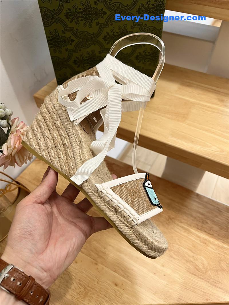 Gvc*1 espadrille wedge platform shoes