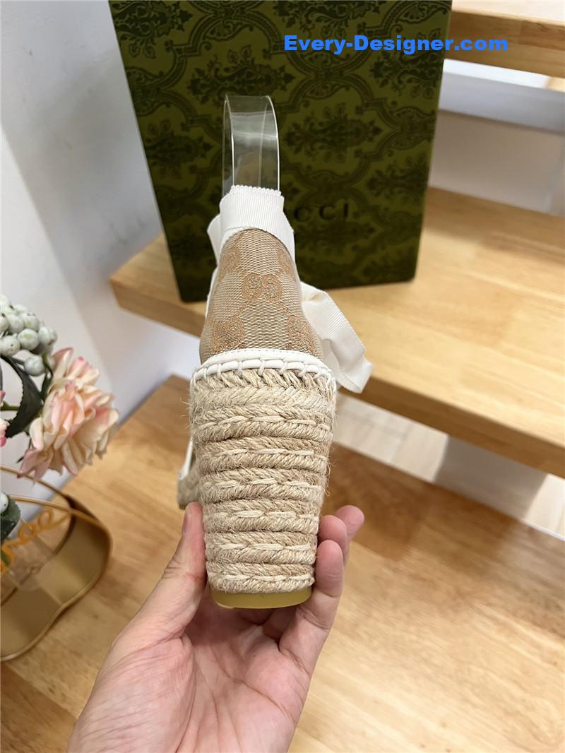 Gvc*1 espadrille wedge platform shoes