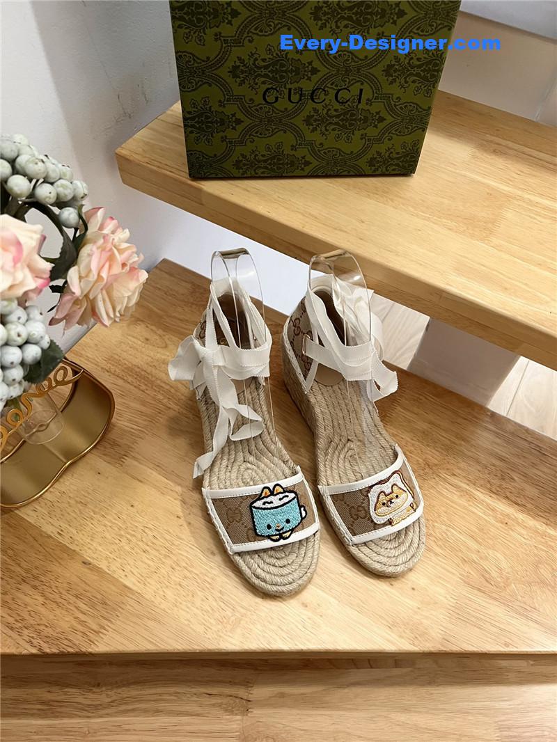Gvc*1 espadrille wedge platform shoes