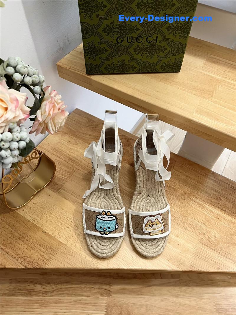 Gvc*1 espadrille wedge platform shoes